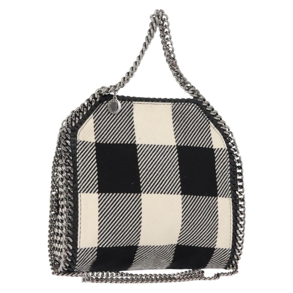 Stella MacCartney Chain Falabella Bag Polyester 2way Black 371223 Auth BA7040